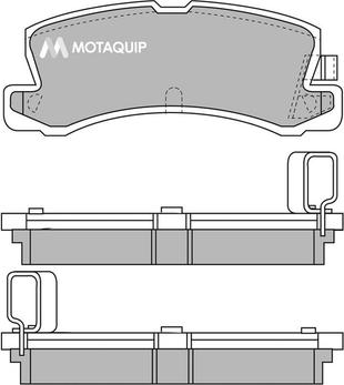 Motaquip LVXL575 - Brake Pad Set, disc brake autospares.lv