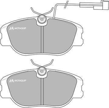 Motaquip LVXL698 - Brake Pad Set, disc brake autospares.lv