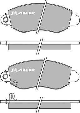 Motaquip LVXL644 - Brake Pad Set, disc brake autospares.lv