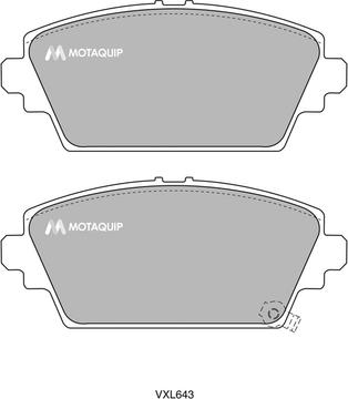 Motaquip LVXL643 - Brake Pad Set, disc brake autospares.lv