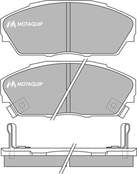 Motaquip LVXL642 - Brake Pad Set, disc brake autospares.lv