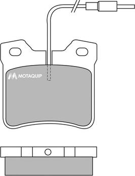 Motaquip LVXL601 - Brake Pad Set, disc brake autospares.lv