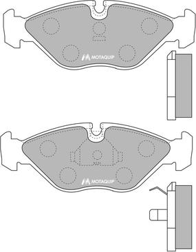 Motaquip LVXL689 - Brake Pad Set, disc brake autospares.lv