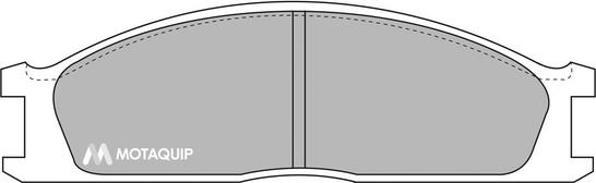 Motaquip LVXL687 - Brake Pad Set, disc brake autospares.lv