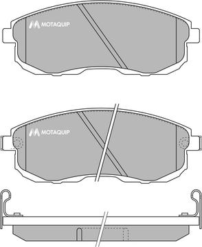 Motaquip LVXL622 - Brake Pad Set, disc brake autospares.lv