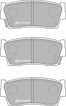 Motaquip LVXL627 - Brake Pad Set, disc brake autospares.lv