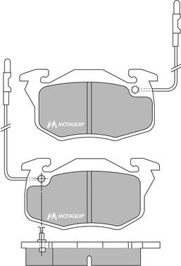 Motaquip LVXL671 - Brake Pad Set, disc brake autospares.lv