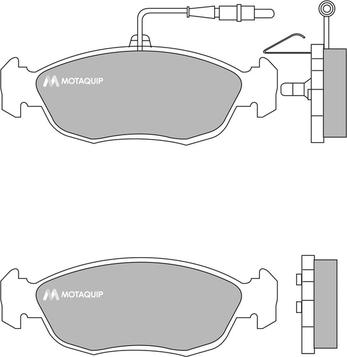 Motaquip LVXL672 - Brake Pad Set, disc brake autospares.lv