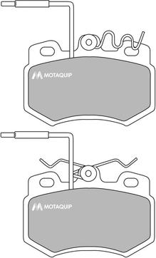 Motaquip LVXL677 - Brake Pad Set, disc brake autospares.lv