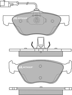 Motaquip LVXL190 - Brake Pad Set, disc brake autospares.lv