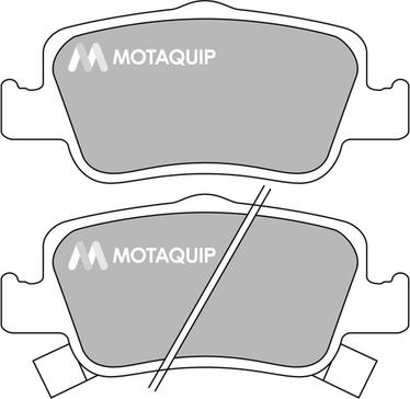 Motaquip LVXL1406 - Brake Pad Set, disc brake autospares.lv