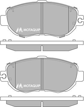 Motaquip LVXL141 - Brake Pad Set, disc brake autospares.lv