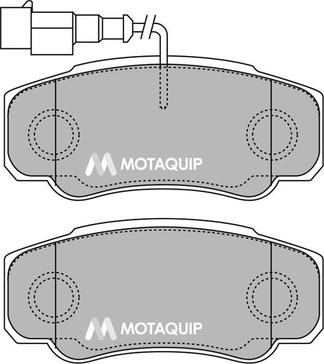 Motaquip LVXL1436 - Brake Pad Set, disc brake autospares.lv