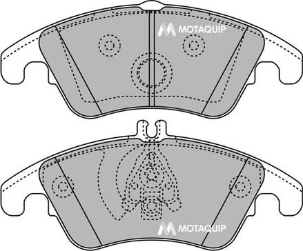 Motaquip LVXL1424 - Brake Pad Set, disc brake autospares.lv