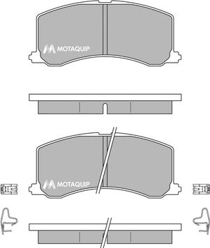 Motaquip LVXL156 - Brake Pad Set, disc brake autospares.lv