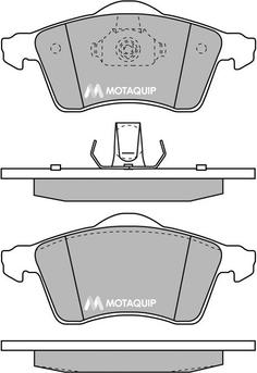 Motaquip LVXL165 - Brake Pad Set, disc brake autospares.lv