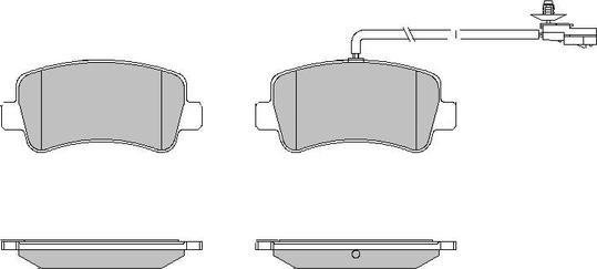 Motaquip LVXL1638 - Brake Pad Set, disc brake autospares.lv