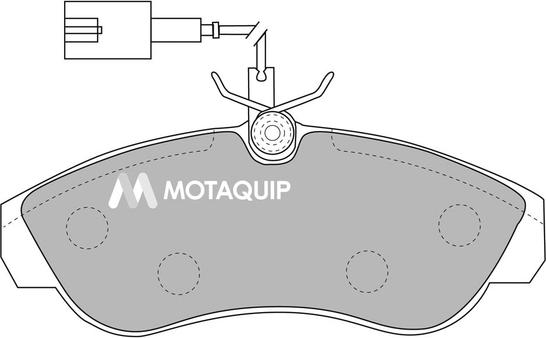Motaquip LVXL1090 - Brake Pad Set, disc brake autospares.lv