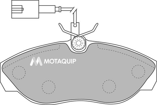 Motaquip LVXL1091 - Brake Pad Set, disc brake autospares.lv