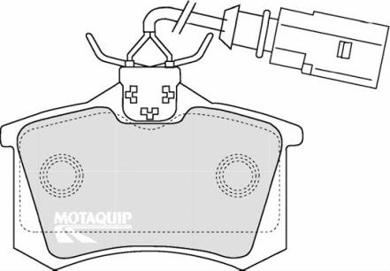 Motaquip LVXL1097 - Brake Pad Set, disc brake autospares.lv