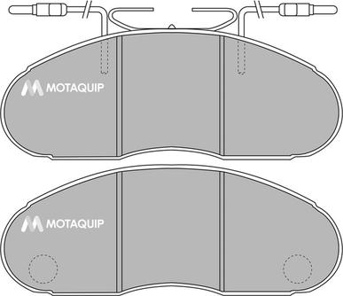 Motaquip LVXL109 - Brake Pad Set, disc brake autospares.lv