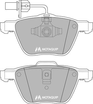 Motaquip LVXL1043 - Brake Pad Set, disc brake autospares.lv