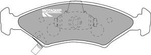 Motaquip LVXL1055 - Brake Pad Set, disc brake autospares.lv