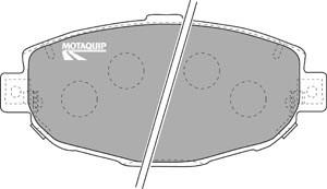 Motaquip LVXL1062 - Brake Pad Set, disc brake autospares.lv