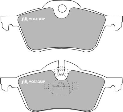 Motaquip LVXL1002 - Brake Pad Set, disc brake autospares.lv