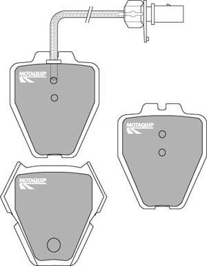 Motaquip LVXL1018 - Brake Pad Set, disc brake autospares.lv