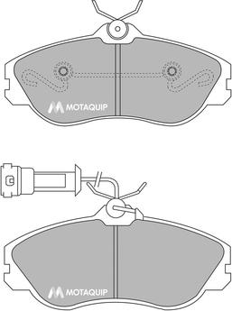 Motaquip LVXL108 - Brake Pad Set, disc brake autospares.lv