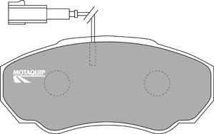 Motaquip LVXL1035 - Brake Pad Set, disc brake autospares.lv