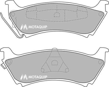 Motaquip LVXL1075 - Brake Pad Set, disc brake autospares.lv