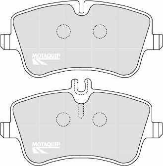 Motaquip LVXL1076 - Brake Pad Set, disc brake autospares.lv