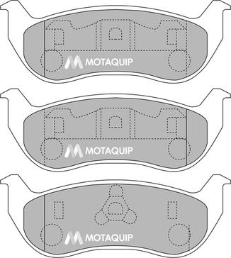 Motaquip LVXL1198 - Brake Pad Set, disc brake autospares.lv