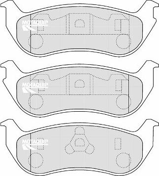 Motaquip LVXL1198 - Brake Pad Set, disc brake autospares.lv