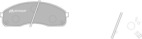 Motaquip LVXL1151 - Brake Pad Set, disc brake autospares.lv