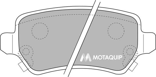 Motaquip LVXL1117 - Brake Pad Set, disc brake autospares.lv