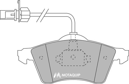 Motaquip LVXL1129 - Brake Pad Set, disc brake autospares.lv