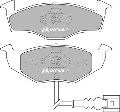 Motaquip LVXL1124 - Brake Pad Set, disc brake autospares.lv