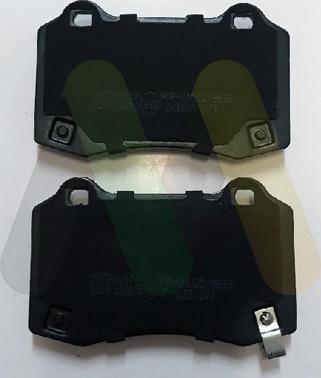 Motaquip LVXL1898 - Brake Pad Set, disc brake autospares.lv