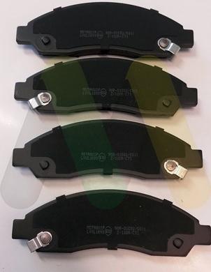 Motaquip LVXL1893 - Brake Pad Set, disc brake autospares.lv