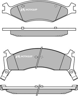 Motaquip LVXL181 - Brake Pad Set, disc brake autospares.lv