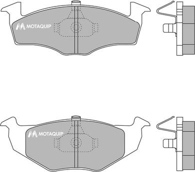 Motaquip LVXL187 - Brake Pad Set, disc brake autospares.lv