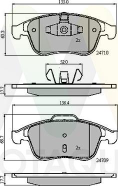 Motaquip LVXL1396 - Brake Pad Set, disc brake autospares.lv