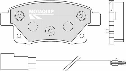 Motaquip LVXL1303 - Brake Pad Set, disc brake autospares.lv