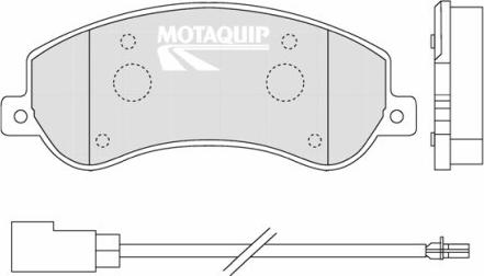 Motaquip LVXL1318 - Brake Pad Set, disc brake autospares.lv