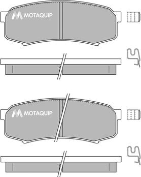 Motaquip LVXL131 - Brake Pad Set, disc brake autospares.lv