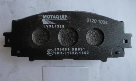 Motaquip LVXL1325 - Brake Pad Set, disc brake autospares.lv