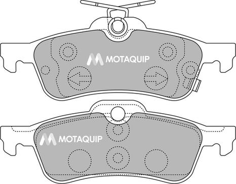 Motaquip LVXL1322 - Brake Pad Set, disc brake autospares.lv